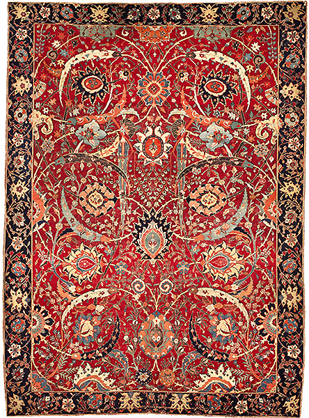 Clark Sickle-Leaf Antique Persian Carpet