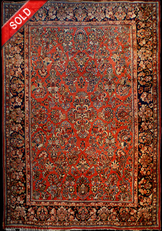 Nejad #22200 Antique Persian Sarouk c. 1920
