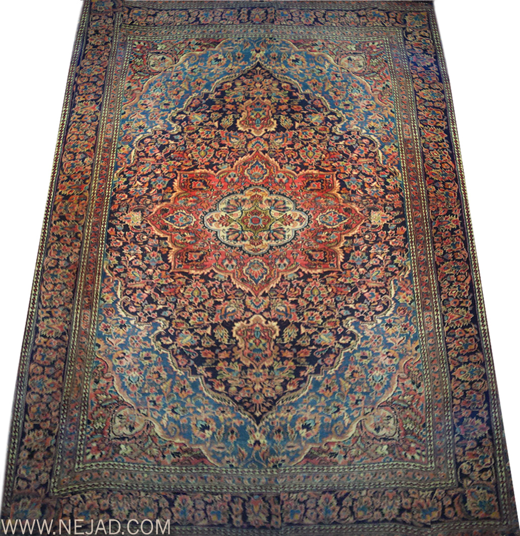Antique Persian Kashan Rug - Nejad Rugs #987584