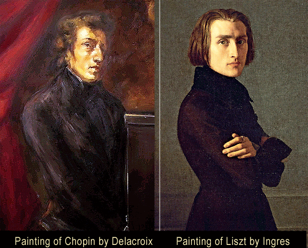 In practical terms an illustration of the
'demonstrable differences' between the
Romantics who championed color and inspired
by Rubens vs the Neoclassical who were the
conservators of line and whose hero was
Raphael.