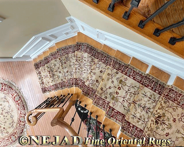 Home Improvement of Staircase Comfort and 
Safety with Nejad M023 Stair Runner in 
Mt. Holly, NJ