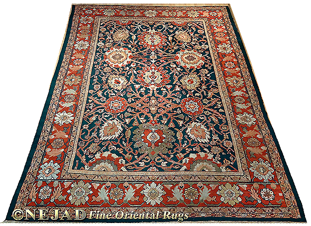 This spectacular 9 ft. 2 in. x 12 ft. 5 in. Persian Antique Ziegler Sultanabad 
carpet #987935 is currently being offered by Nejad Rugs