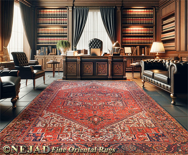 Professional Home offices featuring Nejad Oriental Rugs