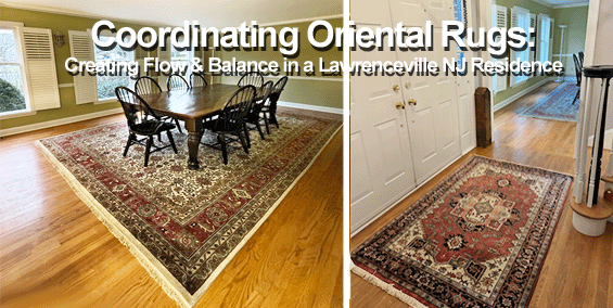 Coordinating Oriental Rugs: Creating Flow & Balance in a Lawrenceville, NJ Residence