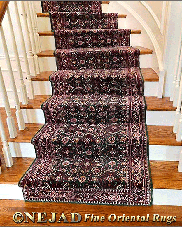 Green Tones Are A Perfect Choice for Stair Runners