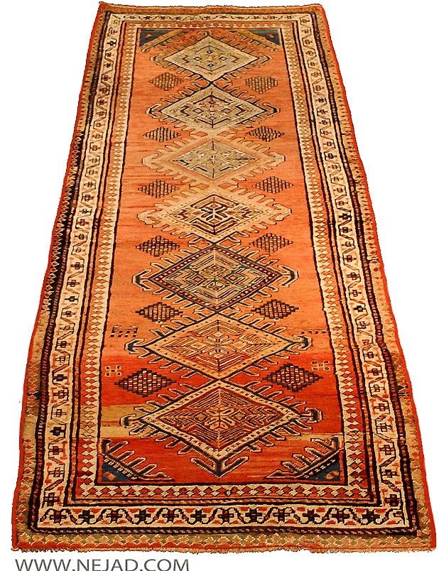 NEJAD #987575 Antique Caucasian Kazak Rug c. 1900 3' 4