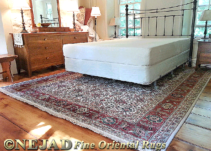 Nejad M006AIRT Signature Heirloom Rustic Mahal Rug in Client Bedroom