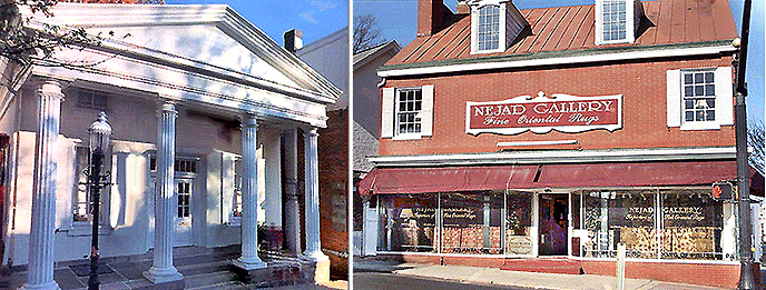 Nejad's Rug Showrooms at 1 North Main Street and 
21 North Main Street in Doylestown, PA