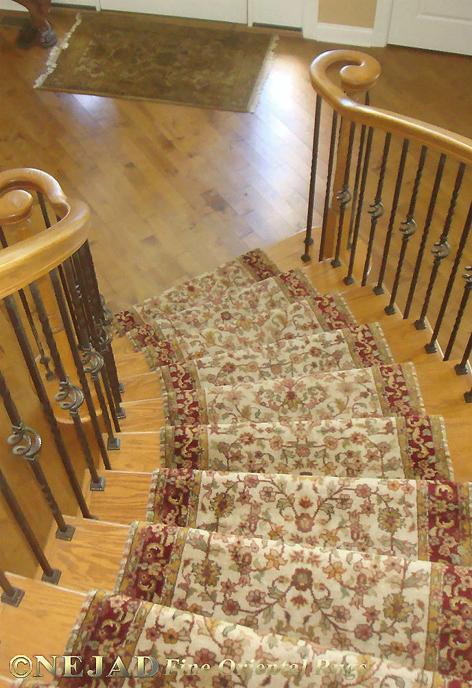 Nejad is the Expert in all types of Staircase Rug Runner 
Installations!