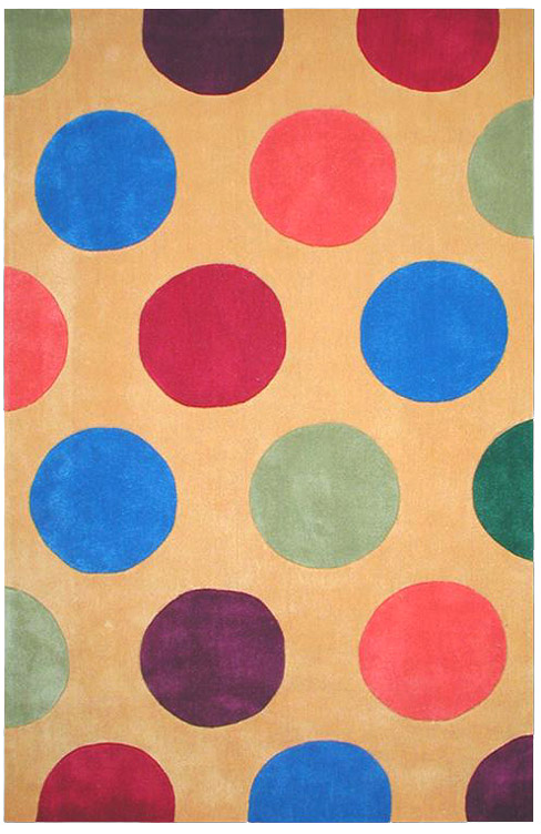 Bright Rug Collection - AT011YL Dots