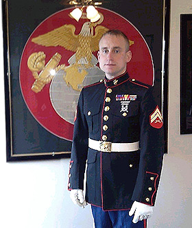 local US Marine veteran and Purple Heart recipient Jeff Garber