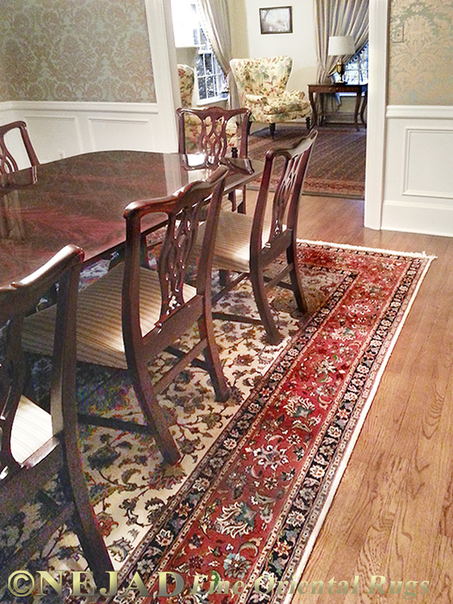 Hunt Tabriz and Bahktiari Rugs in Newtown PA Home