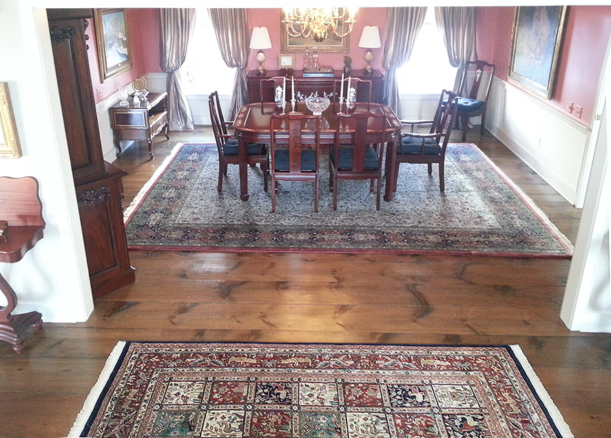 Hunt Tabriz and Bahktiari Rugs in Newtown PA Home