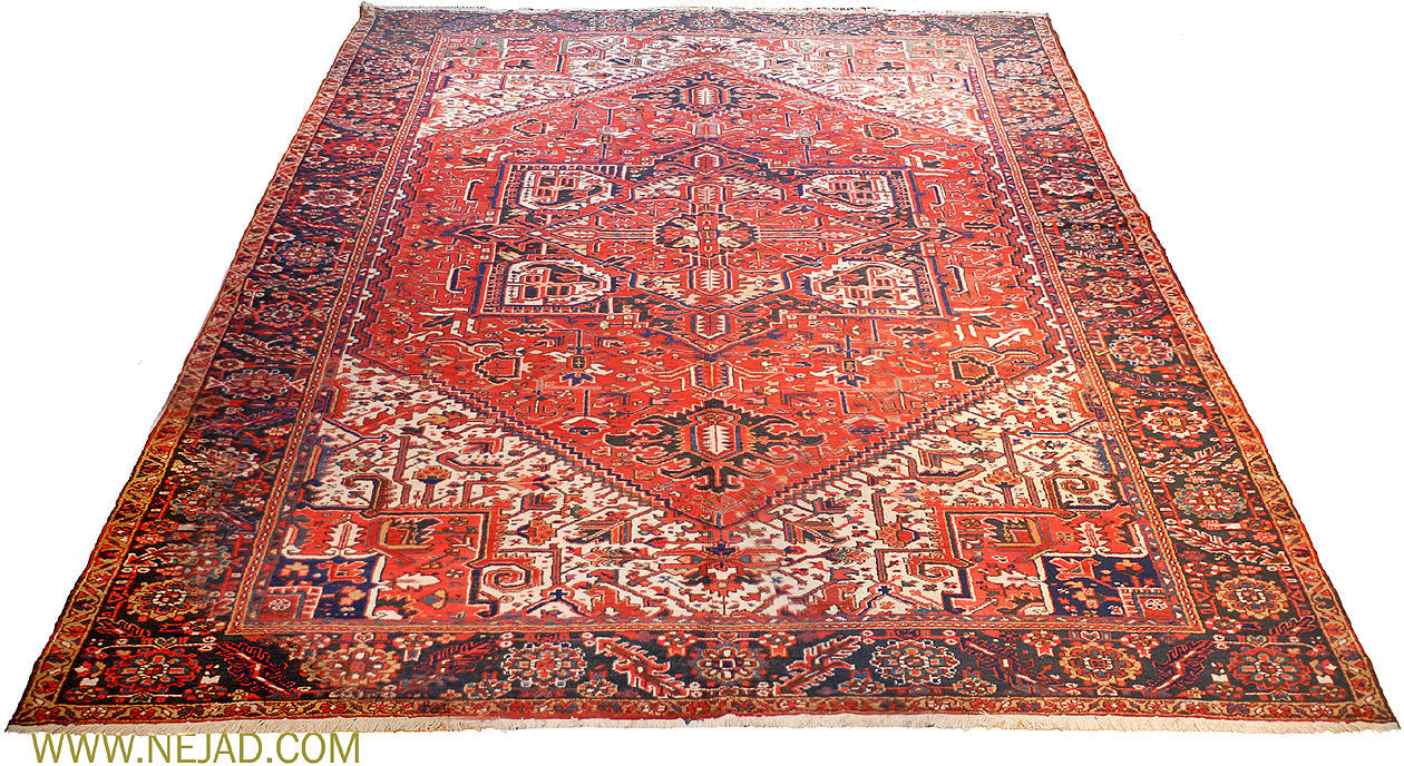 Antique Persian Heriz Rug - Nejad Rugs #13461