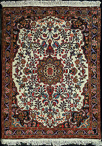 Nejad #22310 Semi-Antique Persian Bidjar Gul-Farang C. 1970