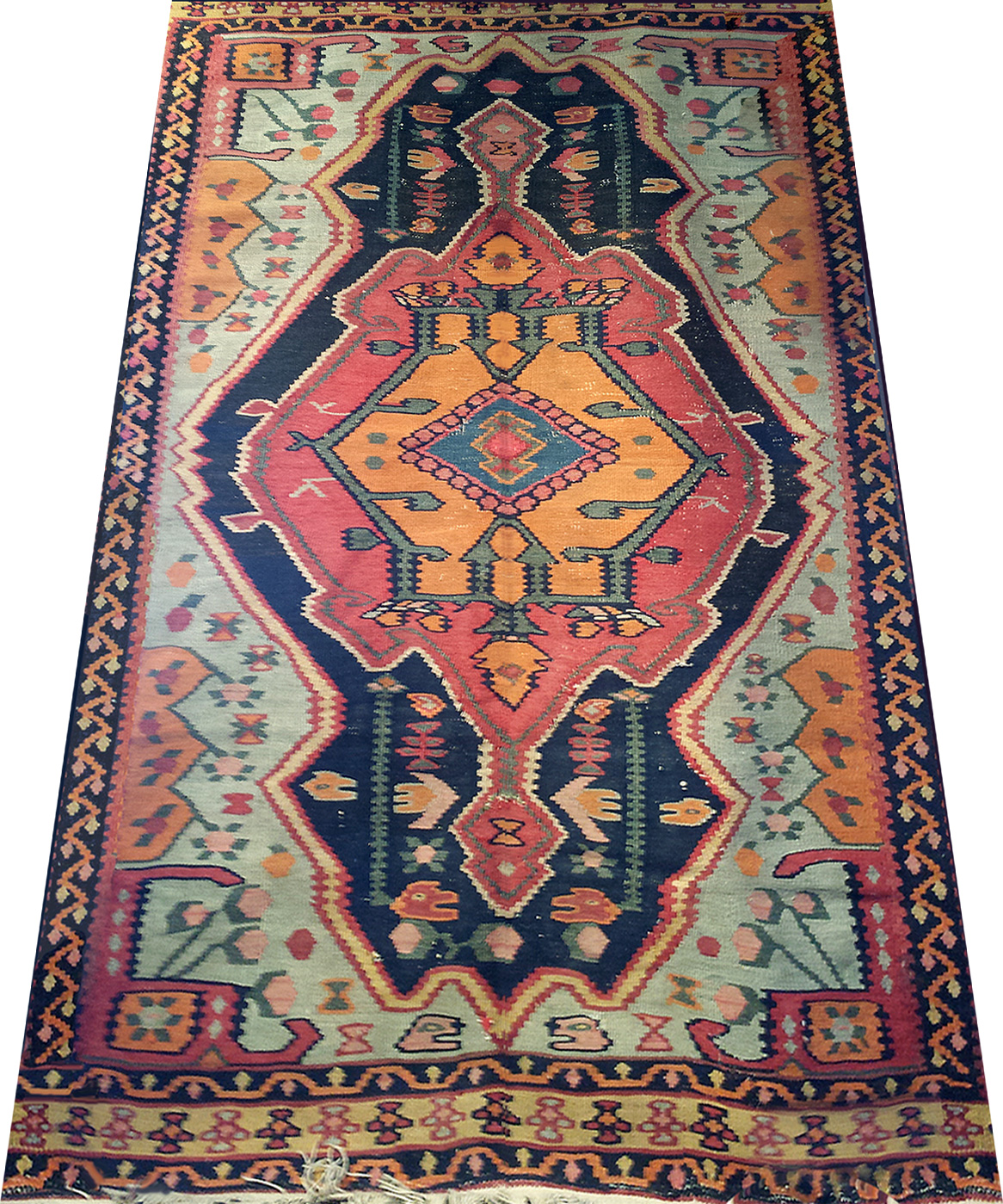 Antique Persian Kilim Senneh Rug - Nejad Rugs #24087