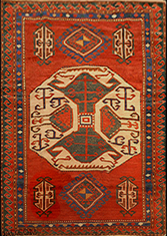 Nejad #987574 Antique Caucasian Kazak rug