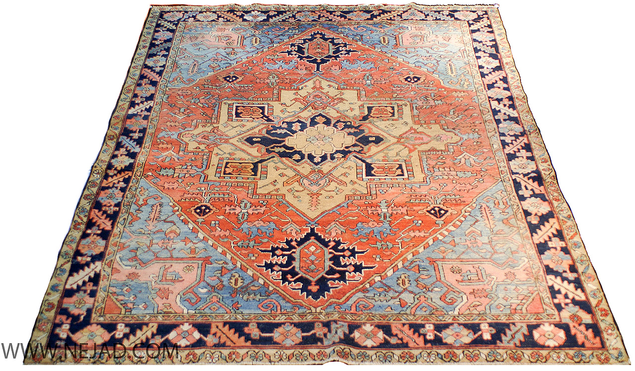 Antique Persian Heriz Rug - Nejad Rugs #987591