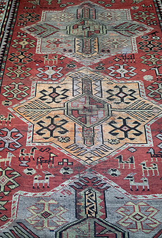 Antique Akstafa Transcaucasus Rug