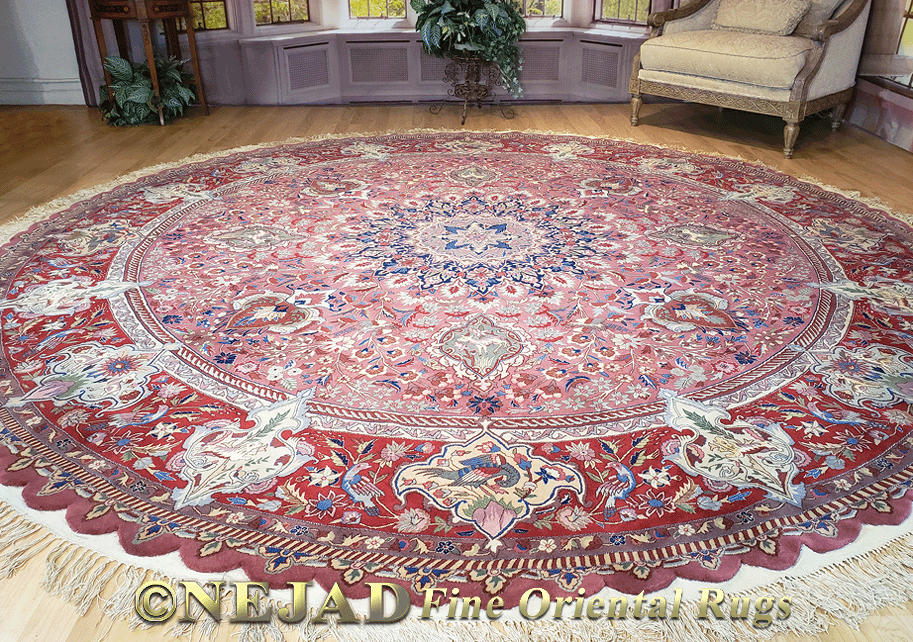 Featured Round Rugs From Nejad S, Round Wool Oriental Rugs