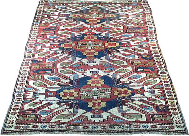 Chelaberd Eagle Kazak antique rug c. 1890