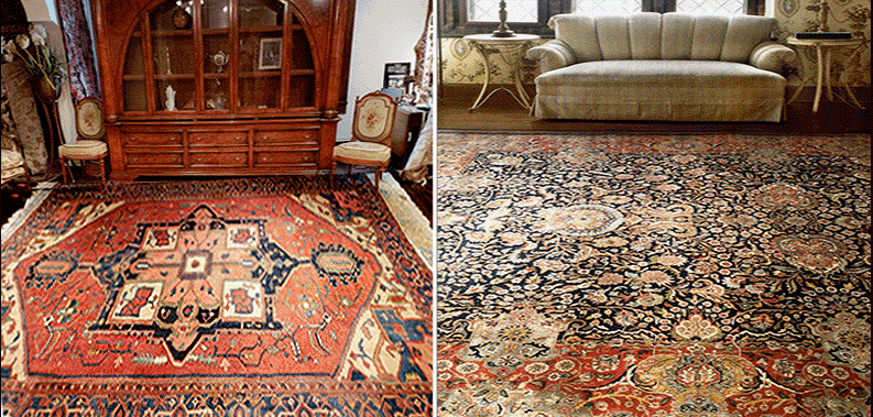 Classic Nejad Rugs featured in interior design settings