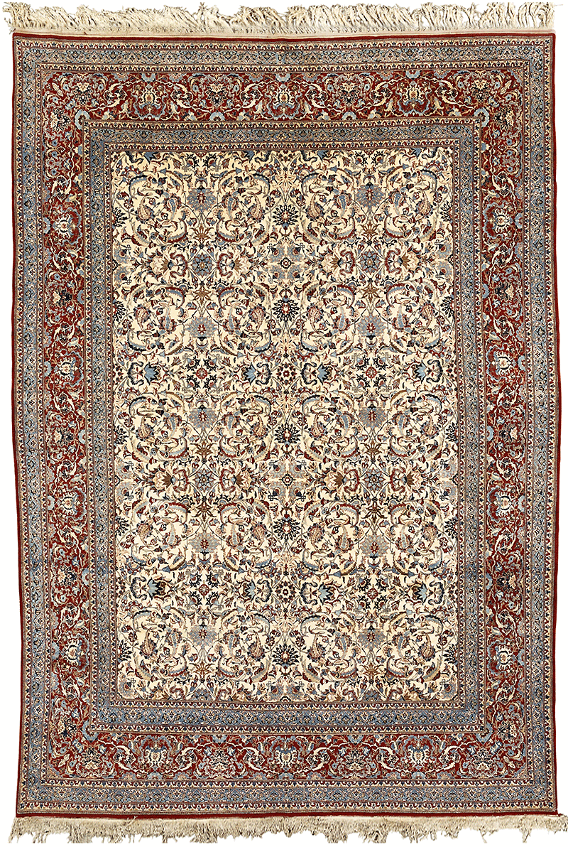 Tudesh Nain carpet, Central Persia c. 1935