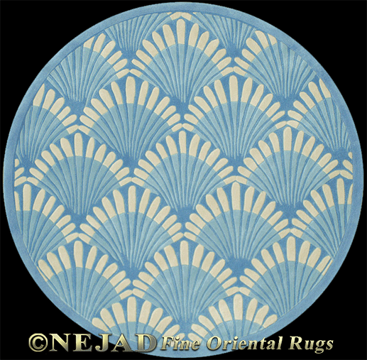 Shells Nouveau rug designed by artist and textile designer Theresa Nejad