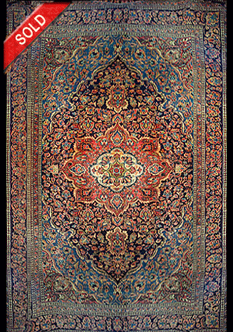 Nejad #987584 Antique Persian Kashan c. 1900