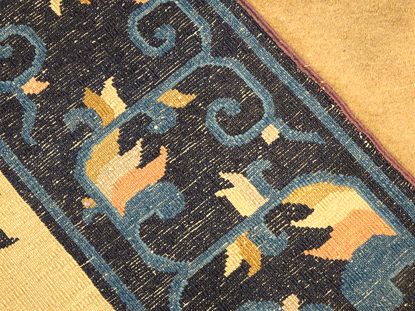 Nejad #22269 Antique Chinese Peking - Back of Carpet Close-up