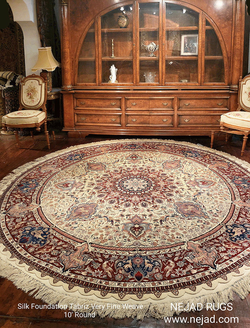 Nejad Tabriz Rug in Room Setting