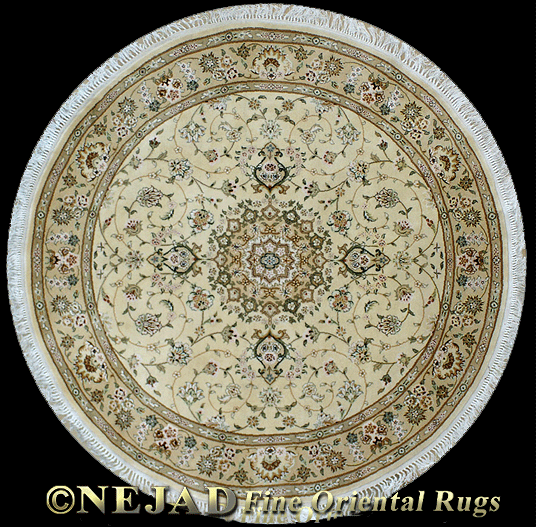 Silk & Wool round rug