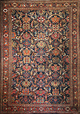 Antique Persian Heriz rug