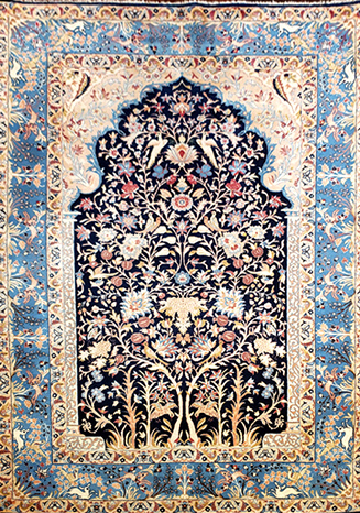 Antique Persian Heriz rug