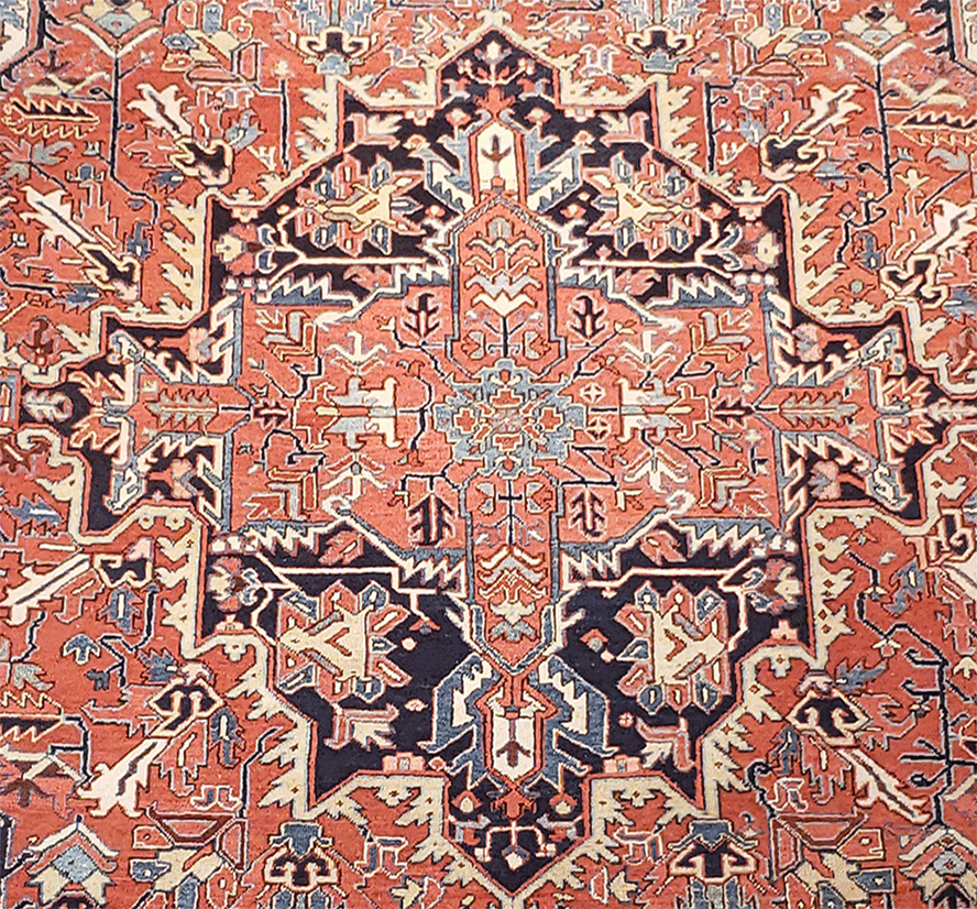 Nejad #988051 Antique Persian Heriz Rug
