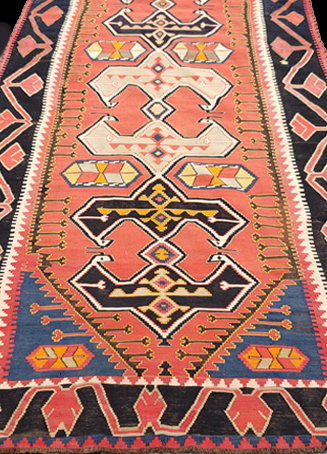 Nejad #24334 Antique Turkish Anatolian Kilim 
Rug C. 1970