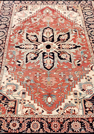 Antique Persian Heriz rug