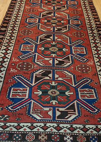 #987480 Antique Caucasian Kazak