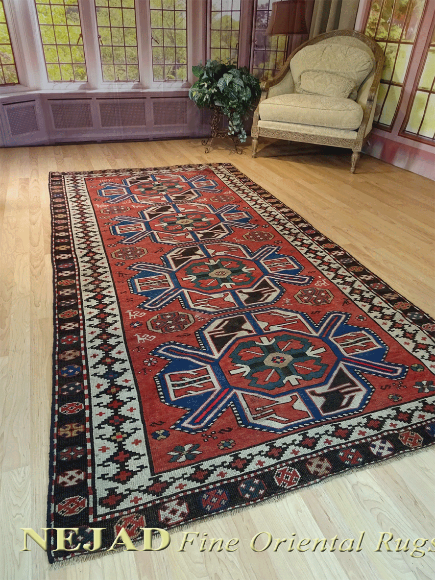 Nejad #987480 Antique Caucasian Kazak Rug