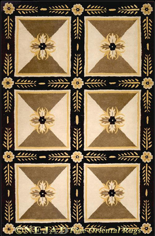 Empire Beige / Black - Nejad Casual Contemporary Rug
 << Click Rug to Go Back 