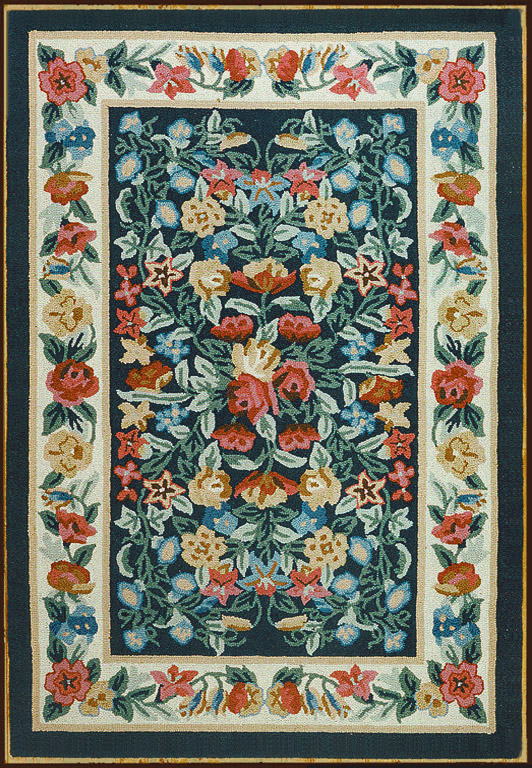 Bucks County Hook Rug 1002NYIY
 << Click Rug to Go Back 