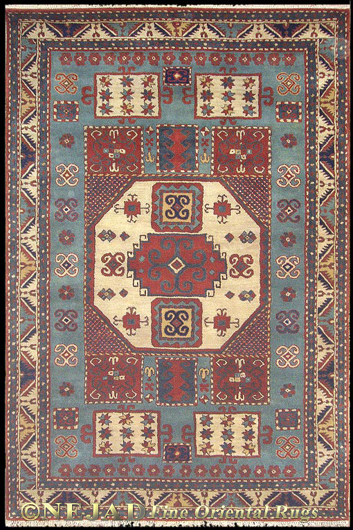 T0100LBBG Kazak - Nejad Cactus Ranch Rug
 << Click Rug to Go Back 