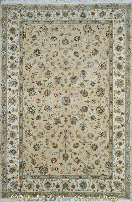 SK015BGIY Silk & Wool Rug Detail