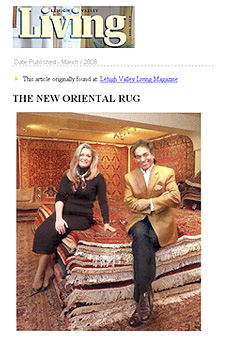 THE NEW ORIENTAL RUG 
Lehigh Valley Living Magazine