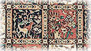 An example of a repeated grid in a Baktiari rug. Shown is section of Nejad rug # M010MTRT.