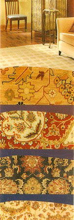 Photo depicting typical rug motifs India.
