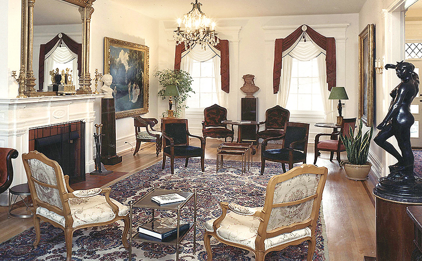 Antique rug in Doylestown Estate - click link below for more info