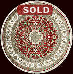 Tabriz round rug