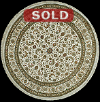 Tabriz round rug