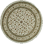 Tabriz round rug